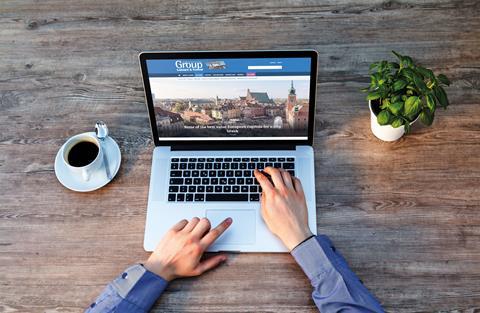 Group Leisure & Travel website on laptop