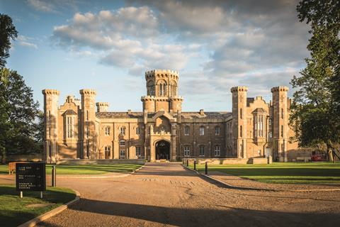 The striking drive up to Warner Leisure's Studley Castle in Warwickshire